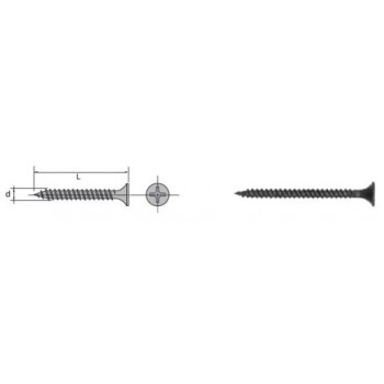 Drywall Metal Screw Phosphated 3.5*35mm