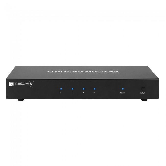 Techly IDATA DP-KVM4 KVM switch Rack mounting Black Techly IDATA DP-KVM4 KVM switch Rack mounting Black
