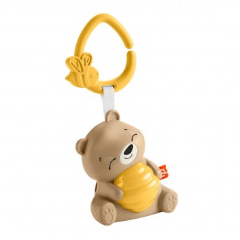 Fisher-Price Fisher Price Beary Soothing Portable Baby Sound Machine with Customizable Timer for Newborns