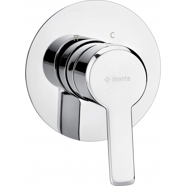 Built-in shower faucet without diverter