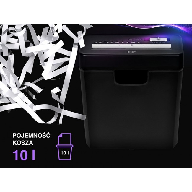 Tracer EDGY10L Paper Shredder Black Tracer EDGY10L Paper Shredder Black