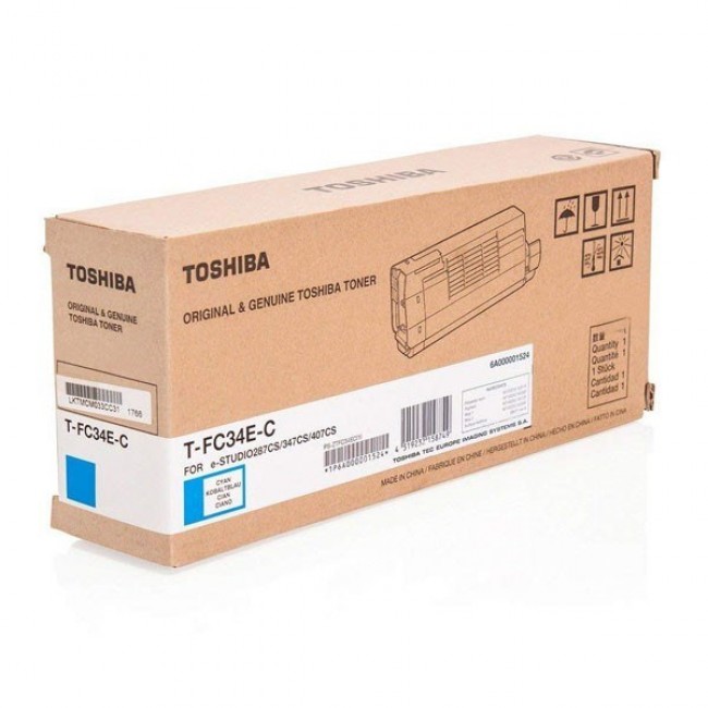 Toshiba Toner Cartridge T-FC34EC Cyan Toshiba Toner Cartridge T-FC34EC Cyan