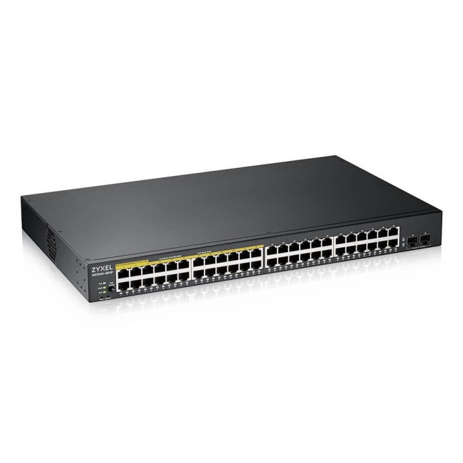 Zyxel GS1900-48HPv2 Managed L2 Gigabit Ethernet (10/100/1000) Power over Ethernet (PoE) Black Zyxel GS1900-48HPv2 Managed L2 Gigabit Ethernet (10/100/1000) Power over Ethernet (PoE) Black