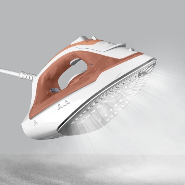 Tefal Virtuo 30 FV2C40E0 iron Dry & Steam iron Ceramic soleplate 2000 W Peach, White Tefal Virtuo 30 FV2C40E0 iron Dry & Steam iron Ceramic soleplate 2000 W Peach, White