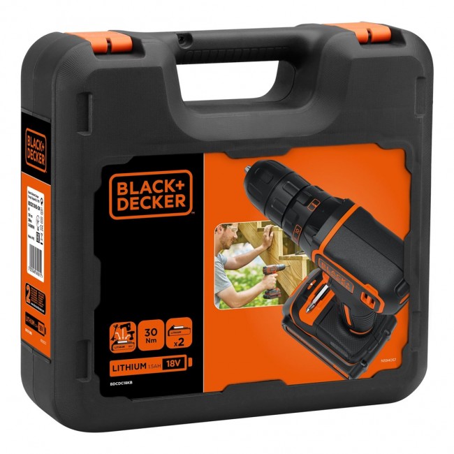 Black+Decker BDCDC18KB-QW cordless drill/driver Black+Decker BDCDC18KB-QW cordless drill/driver