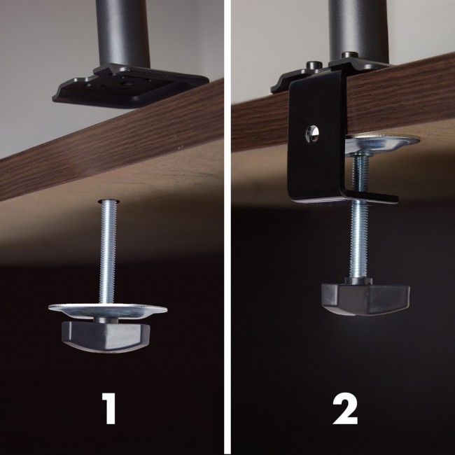 Maclean 2 monitor mount, gas spring, 17