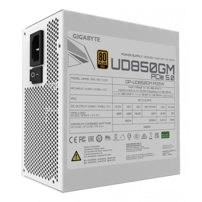 Gigabyte power supply GP-UD850GM PG5W 850W 80+ Gold