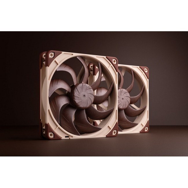 Noctua NF-A14X25 G2 PWM SX2-PP computer cooling system Computer case Fan 14 cm Beige 2 pc(s)