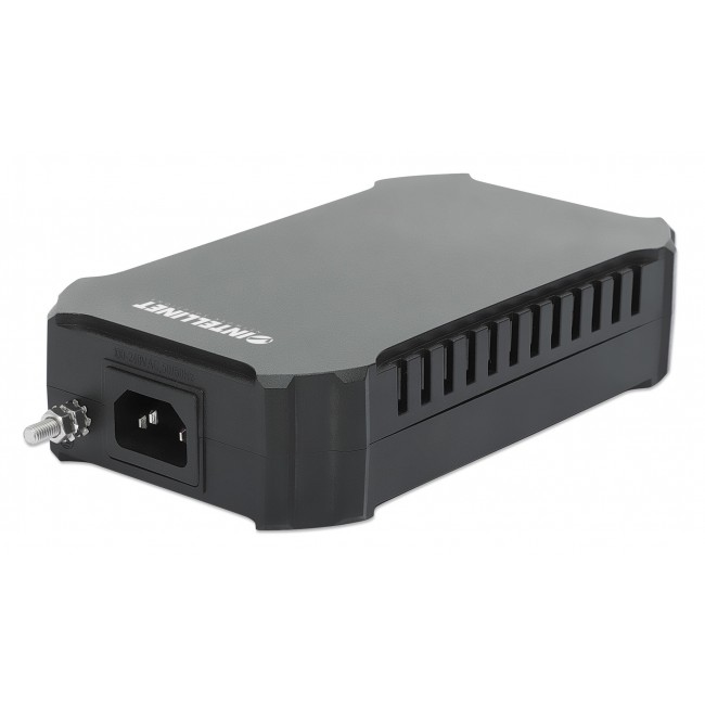Intellinet 10G PoE++ Injector One 95 W Port, IEEE 802.3bt (4PPoE) Compliant, Metal Housing, Wall-mount Option
