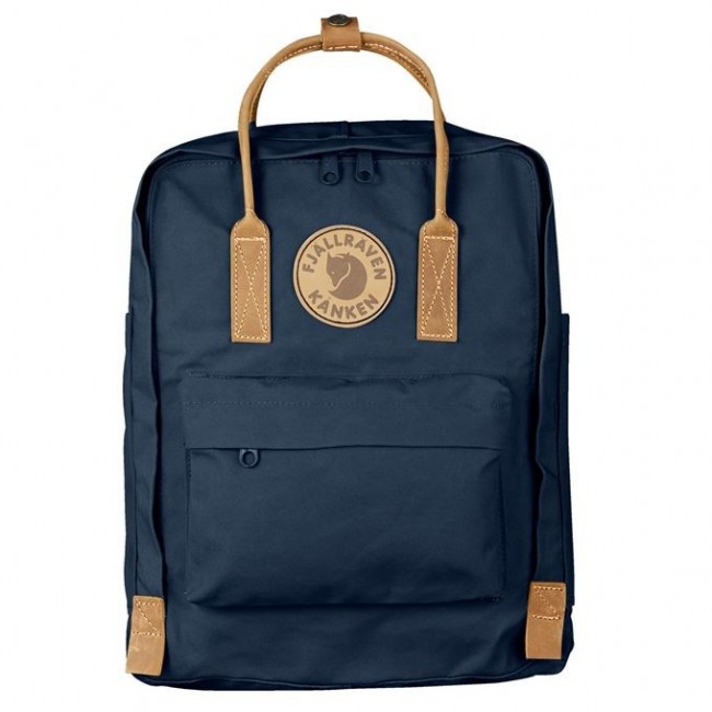Fj llr ven Kanken No.2 backpack Casual backpack Navy Cotton, Leather, Polyester