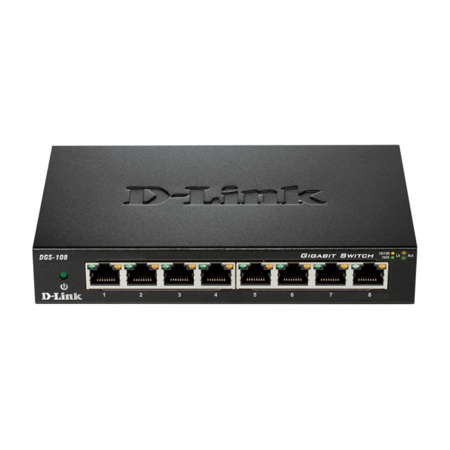 D-Link DGS 108GL - switch - 8 porte -