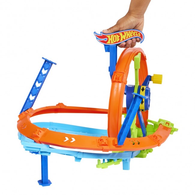Hot Wheels Rapid Launch & Loop Playset with 1:64 Scale Die-Cast Toy Car, Crash & Track Set Hot Wheels Rapid Launch & Loop Playset with 1:64 Scale Die-Cast Toy Car, Crash & Track Set