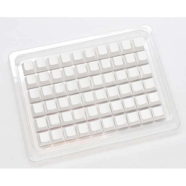 Ducky Blank White PBT Set, Cherry Profile - 133 Keycaps, ANSI-US Layout, ANSI-US Layout Ducky Blank White PBT Set, Cherry Profile - 133 Keycaps, ANSI-US Layout, ANSI-US Layout