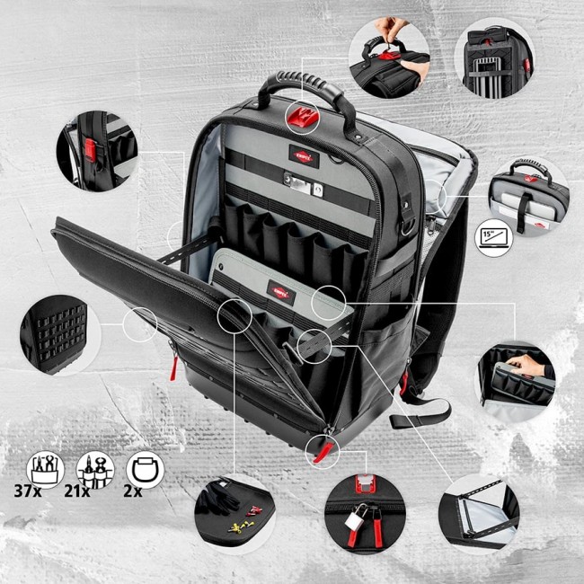 Knipex 00 21 50 S mechanics tool set 17 tools