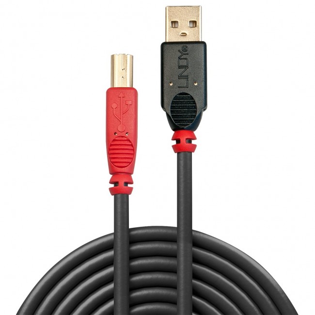 Lindy 10m USB 2.0 Type A to B Active Cable Lindy 10m USB 2.0 Type A to B Active Cable
