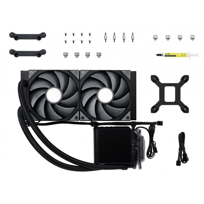 TRYX PANORAMA 240 Processor Liquid cooling kit 12 cm Black 1 pc(s)