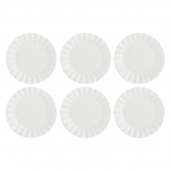 Set of 6 Ducale Dinner Plates - White, 26.5 cm