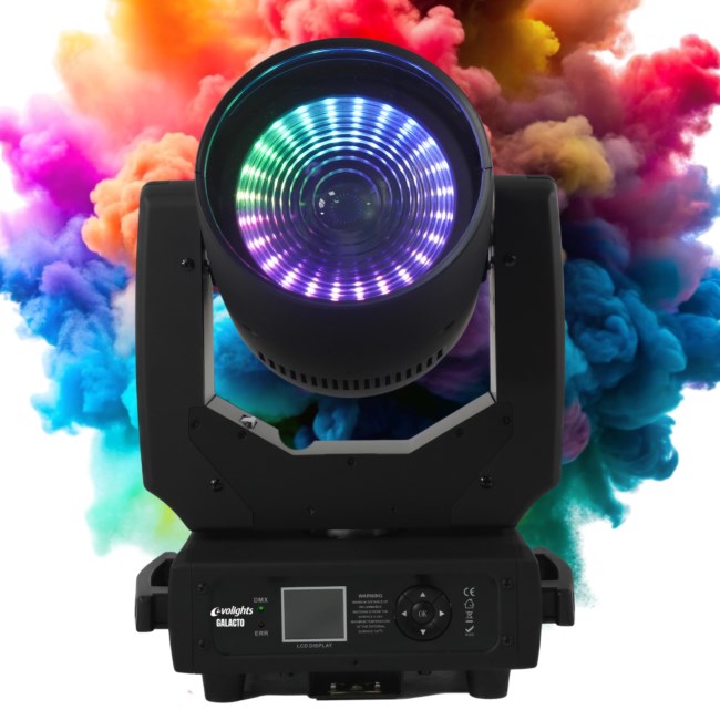 EVOLIGHTS GALACTO g owica ruchoma beam wash o wiet