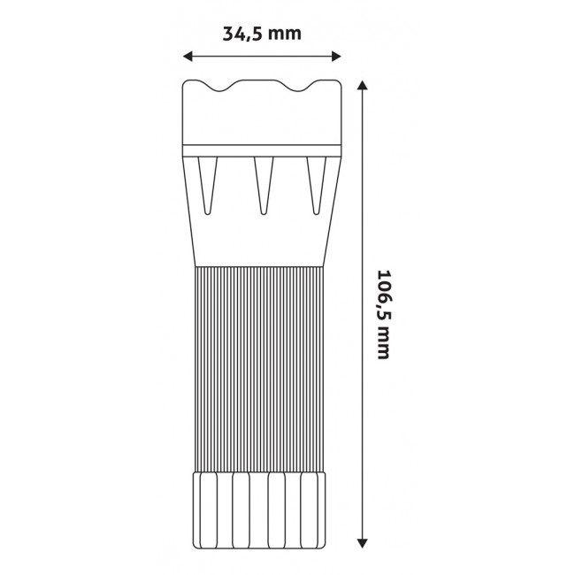 Entac Flashlight Focusable Plastic (Offer) - 3AAA