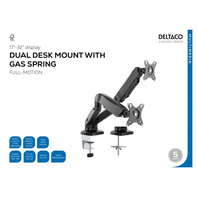 Deltaco ARM-1300 TV mount/stand 81.3 cm (32