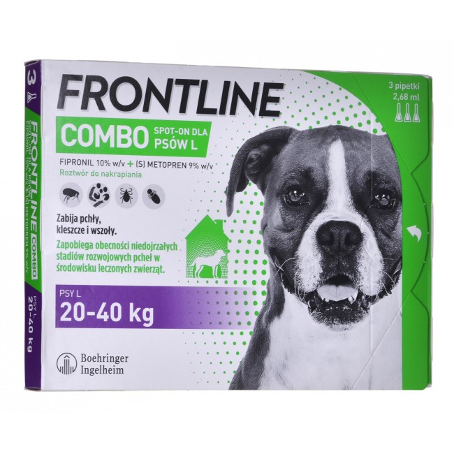 Frontline Combo Spot-on L - Parasite drops for dogs - 3 x 2,68 ml