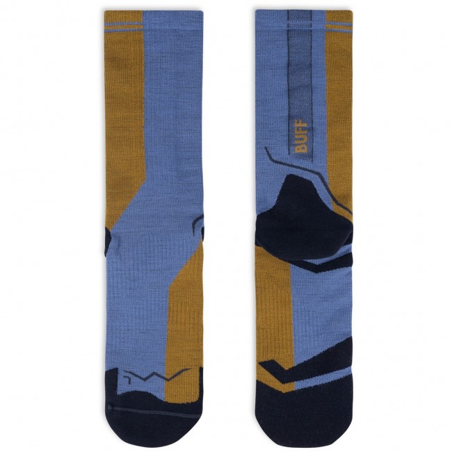 BUFF Merino Lightweight Crew Sock LWC4 Socks, Blue L