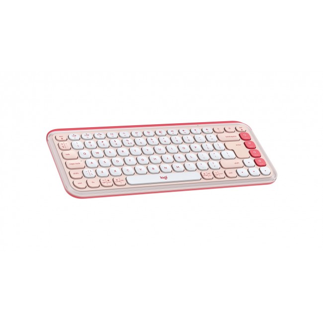 Logitech POP Icon Keys keyboard Universal Bluetooth QWERTY US International Rose