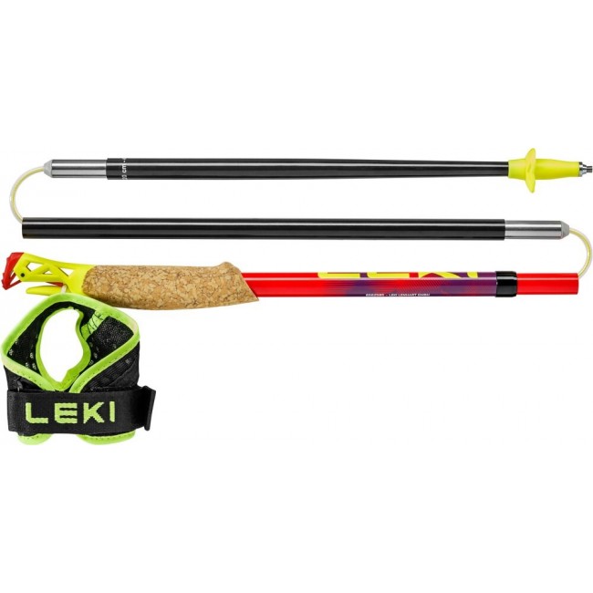 LEKI TRL Ultratrail FX One trekking poles, 115 cm, red