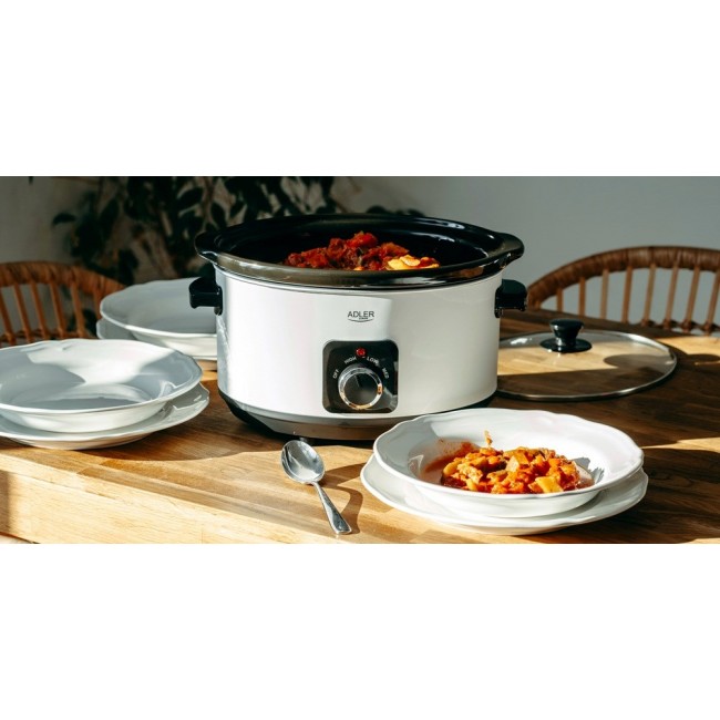 Adler AD 6413W Slow cooker 5.8 l White