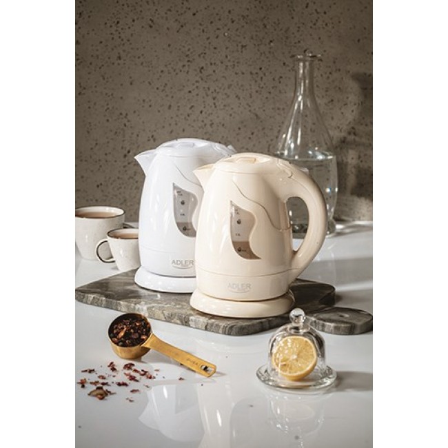 Adler AD 08b electric kettle 1 L Beige 850 W