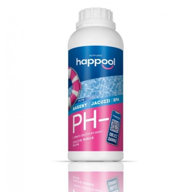 Acrylmed CALCID MINUS Liquid for lowering the pH of pool water, 1 litres Acrylmed CALCID MINUS Liquid for lowering the pH of pool water, 1 litres