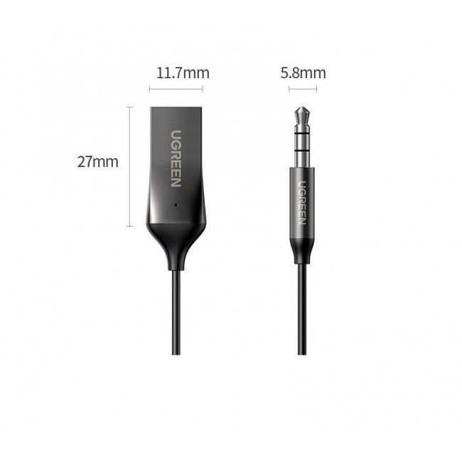 Ugreen CM309 Bluetooth 5.0 Audio Receiver USB Cable Audio Adapter AUX Jack Black Ugreen CM309 Bluetooth 5.0 Audio Receiver USB Cable Audio Adapter AUX Jack Black