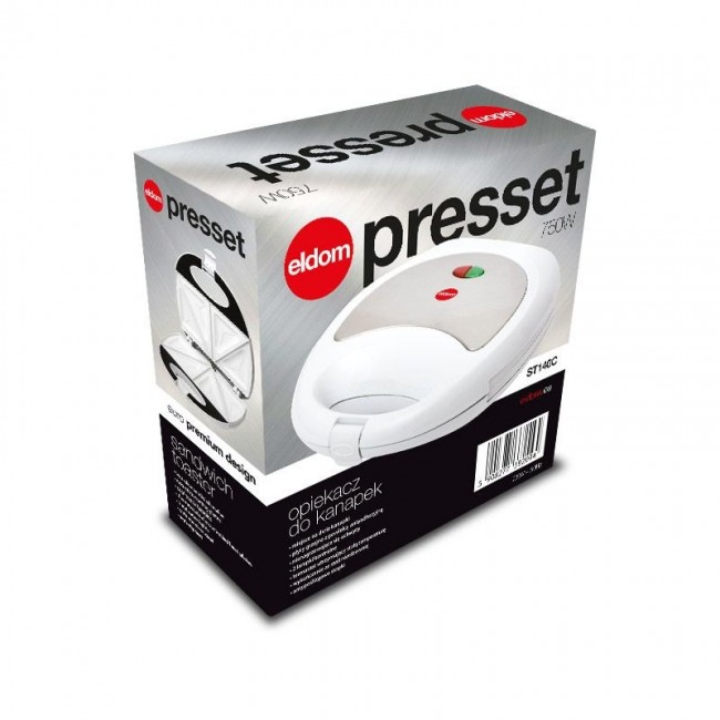 ELDOM Sandwich RUDDY, 750 W, granite slabs