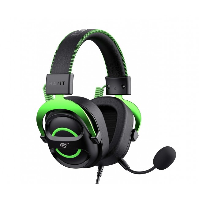 Havit H2002E - gaming headphones, black and green