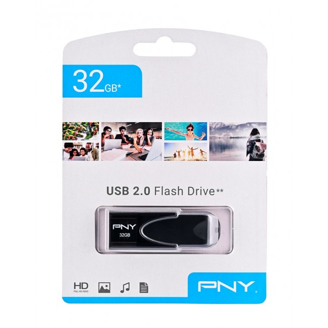 PNY Attach 4 2.0 32GB USB flash drive USB Type-A Black
