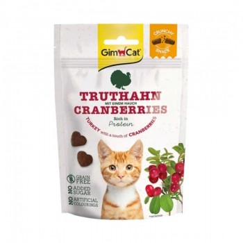GIMCAT Crunchy Snacks Turkey with Cranberry cat treat 50g