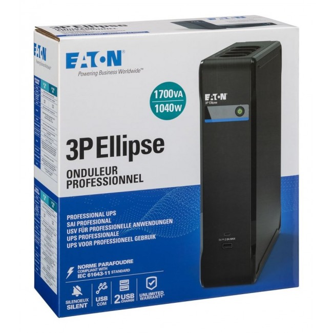 Eaton 3P Ellipse UPS uninterruptible power supply (UPS) Standby (Offline) 1.7 kVA 1040 W 8 AC outlet(s)