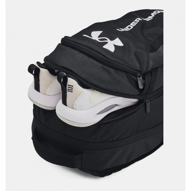 Under Armour UA Hustle 6.0 backpack Casual backpack Black Polyester Under Armour UA Hustle 6.0 backpack Casual backpack Black Polyester