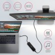 Axagon HMC-6H4A USB 3.2 Gen 1 hub, 4x USB-A, HDMI 4k/30Hz, PD 100W, 20cm USB-C cable