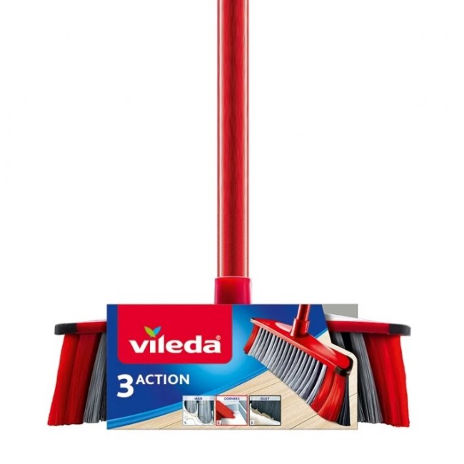Broom Vileda 3 Action - 3in1 (red) Broom Vileda 3 Action - 3in1 (red)