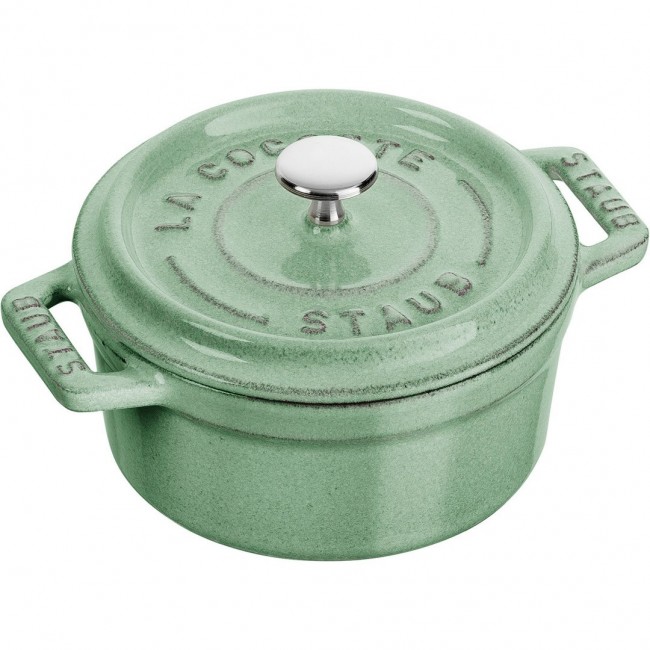 STAUB MINI COCOTTE Mini Cast Iron Pot Round 250 ml, Mint STAUB MINI COCOTTE Mini Cast Iron Pot Round 250 ml, Mint