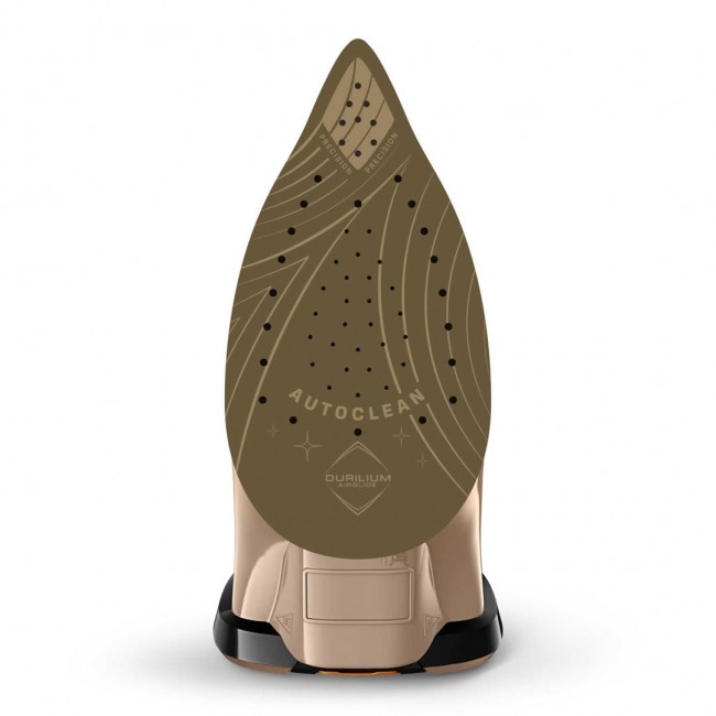 Tefal Ultimate Pure FV9852E0 iron Dry & Steam iron Durilium AirGlide Autoclean soleplate 3200 W Black, Copper