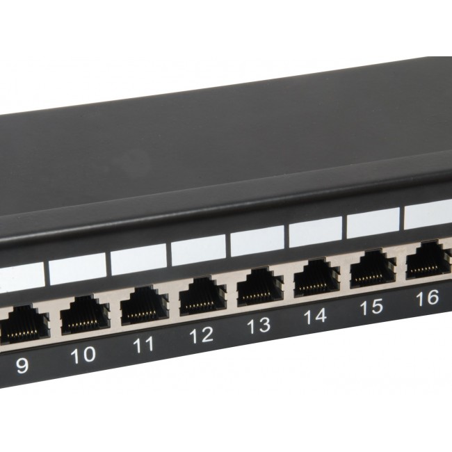 Equip 24-Port Cat.6 Shielded Patch Panel, Light Grey