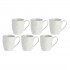 Set of 6 mugs 110 ml Porcellana Lunia