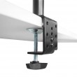Maclean MC-967 Double Vertical Monitor Desk Mount Screen Holder max VESA 100x100, 13-27