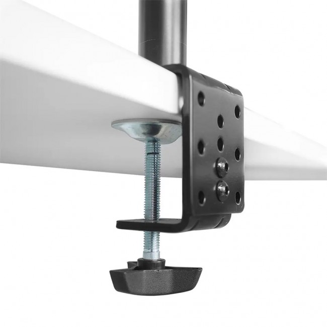 Maclean MC-967 Double Vertical Monitor Desk Mount Screen Holder max VESA 100x100, 13-27