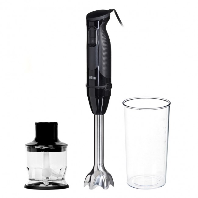 Braun MultiQuick 3 MQ30201M 0.6 L Immersion blender 900 W Black, Satin steel