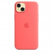 Apple iPhone 15 Plus Silicone Case with MagSafe - Guava Apple iPhone 15 Plus Silicone Case with MagSafe - Guava