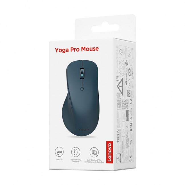 Lenovo Yoga Pro P mouse Gaming Right-hand Bluetooth Optical 2400 DPI Lenovo Yoga Pro P mouse Gaming Right-hand Bluetooth Optical 2400 DPI