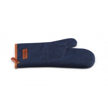 Le Creuset 45100327760800 potholder/oven mitt 1 pc(s) Blue, Brown Cotton